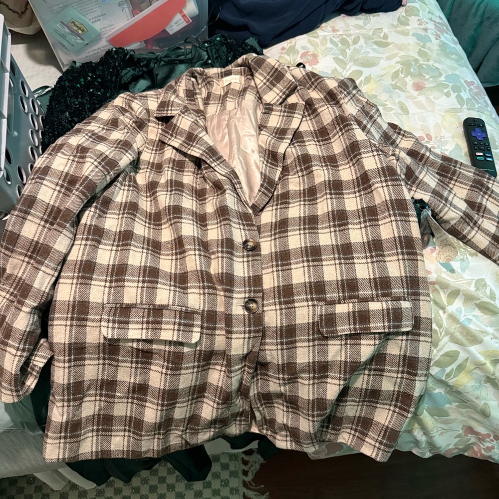 Plaid Women's Blazer
